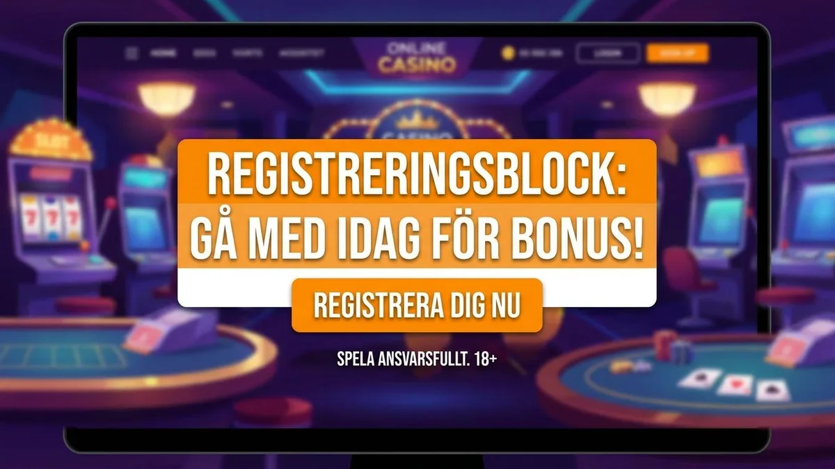 Registrera dig med bonus